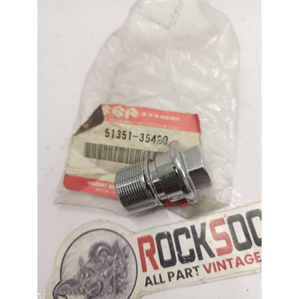 baut tutup shock depan suzuki trs trz original nos