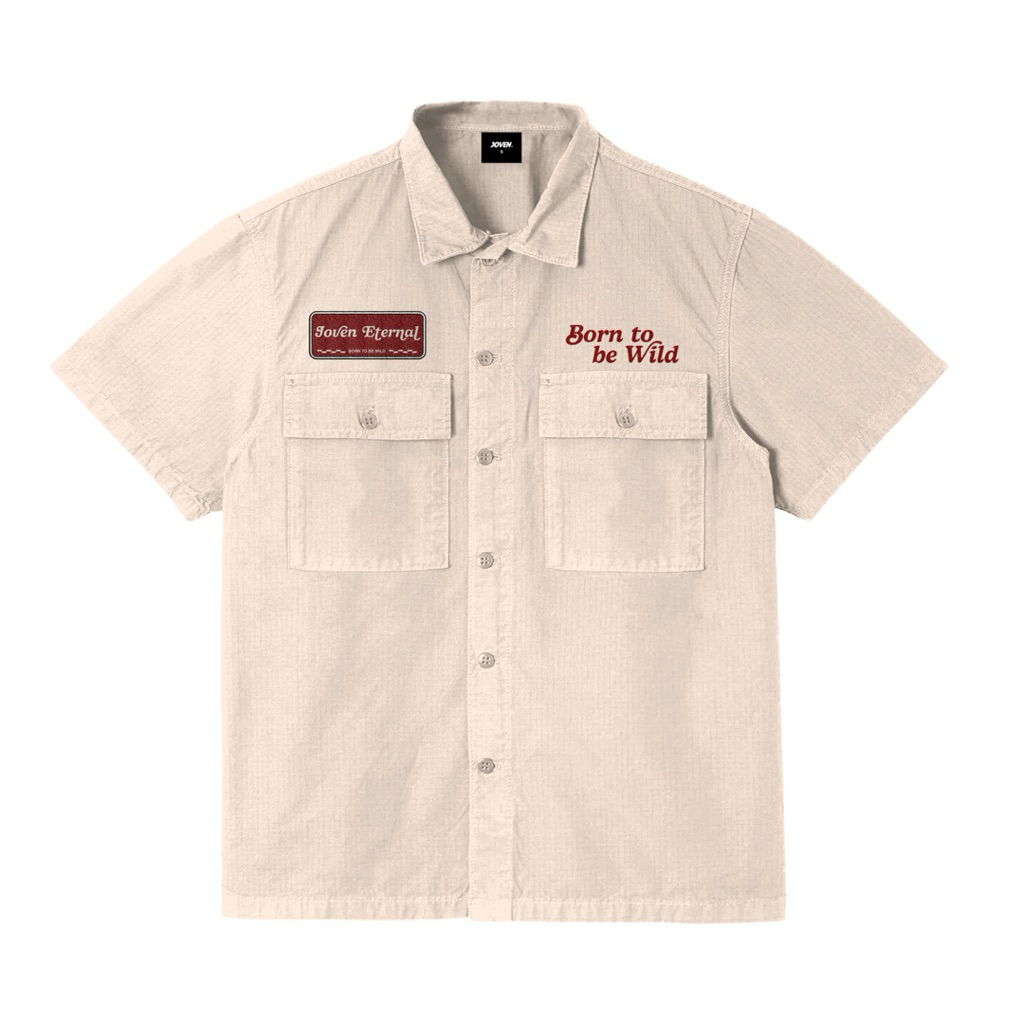 Joven Workshirt Be Wild - Kemeja Workshirt bahan drill premium pria wanita unisex