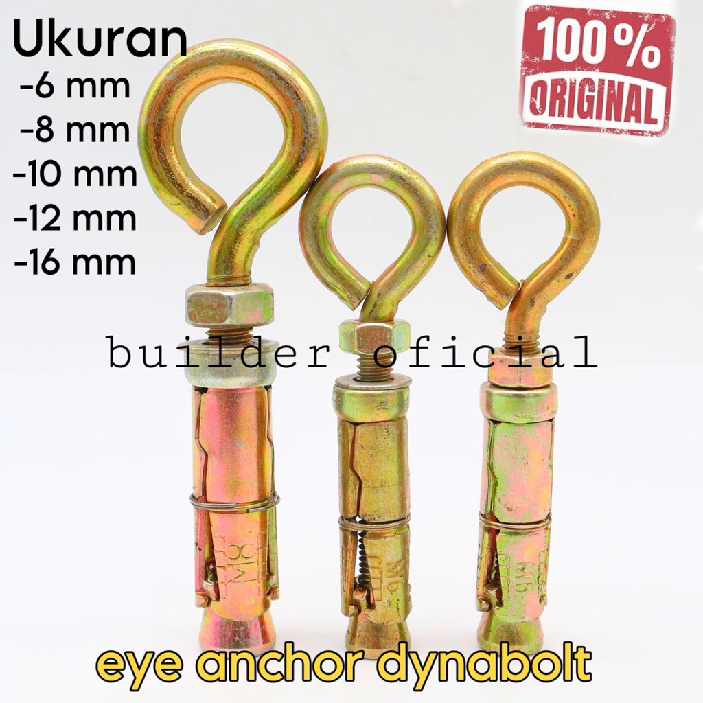 Eye Anchor Dynabolt 6mm 8mm 10mm 12mm 16mm Dynabolt Anchor Bolt Originial