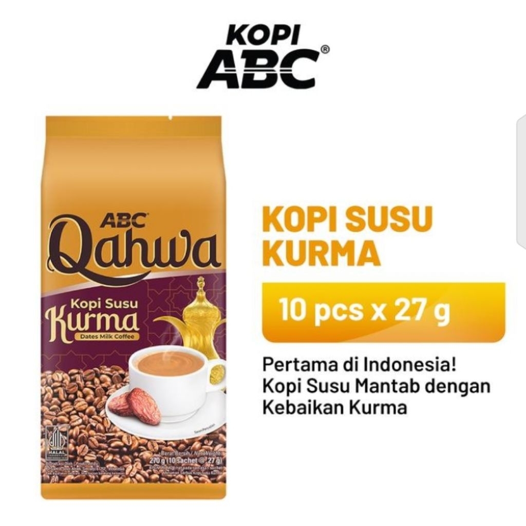 

ABC Kopi Qurma 1 Pack ( 10 x 27 gr)