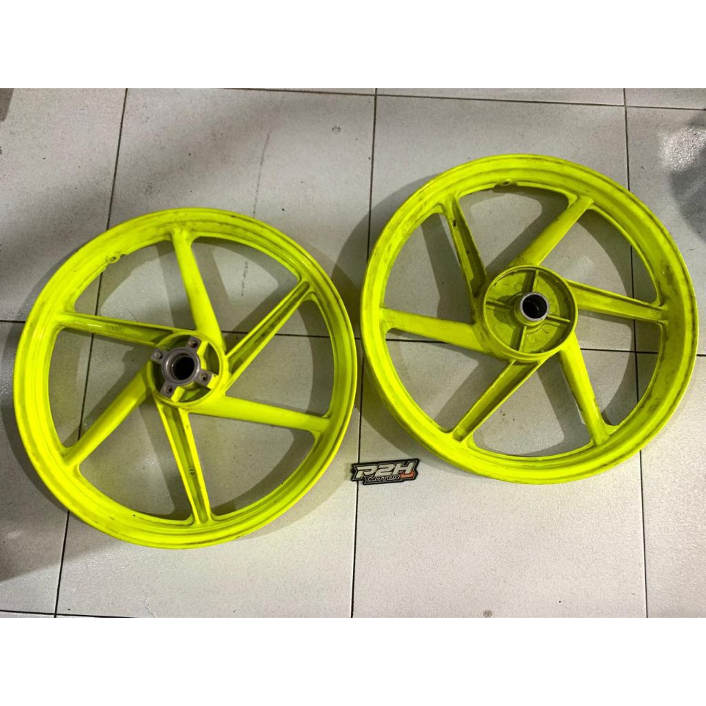 Velg DAIICHI ALLOY SUZUKI Single Disc embos tebal untuk Satria 2tak, Shogun, Smash, Tornado