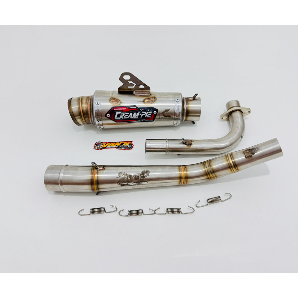 KNALPOT CREAMPIE JOGJA JUPITER Z VEGA R NEW 130CC , 200CC SPEC SONICKAN SPEK TIGER BESTANG BEBAS TAN