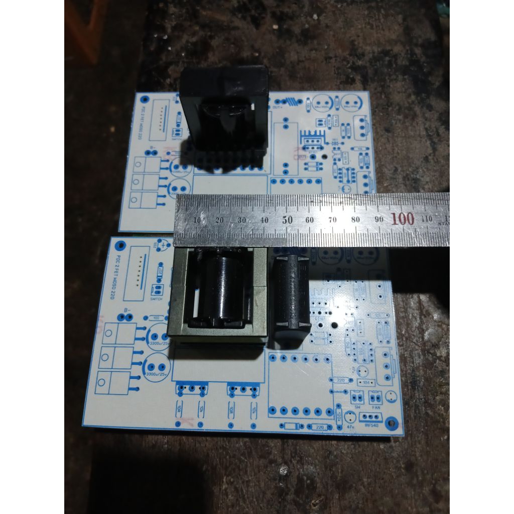 Pcb pdc 2 fet jumbo balap + ff bisa trafo ee 42 dan ee 39,ee35 + pcb  pwm