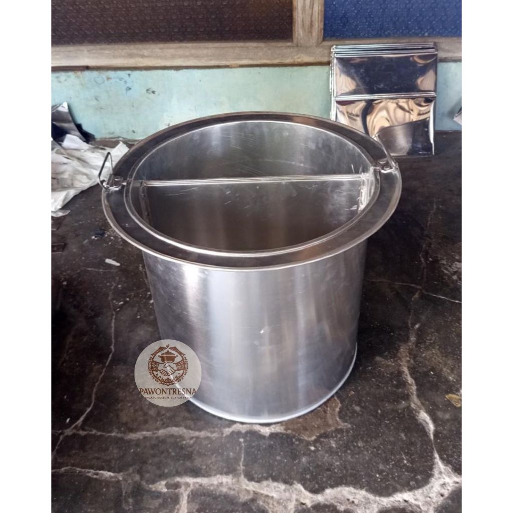 Dandang Mie Ayam Alumunium Super Tebal 1mili (Bisa Custom)