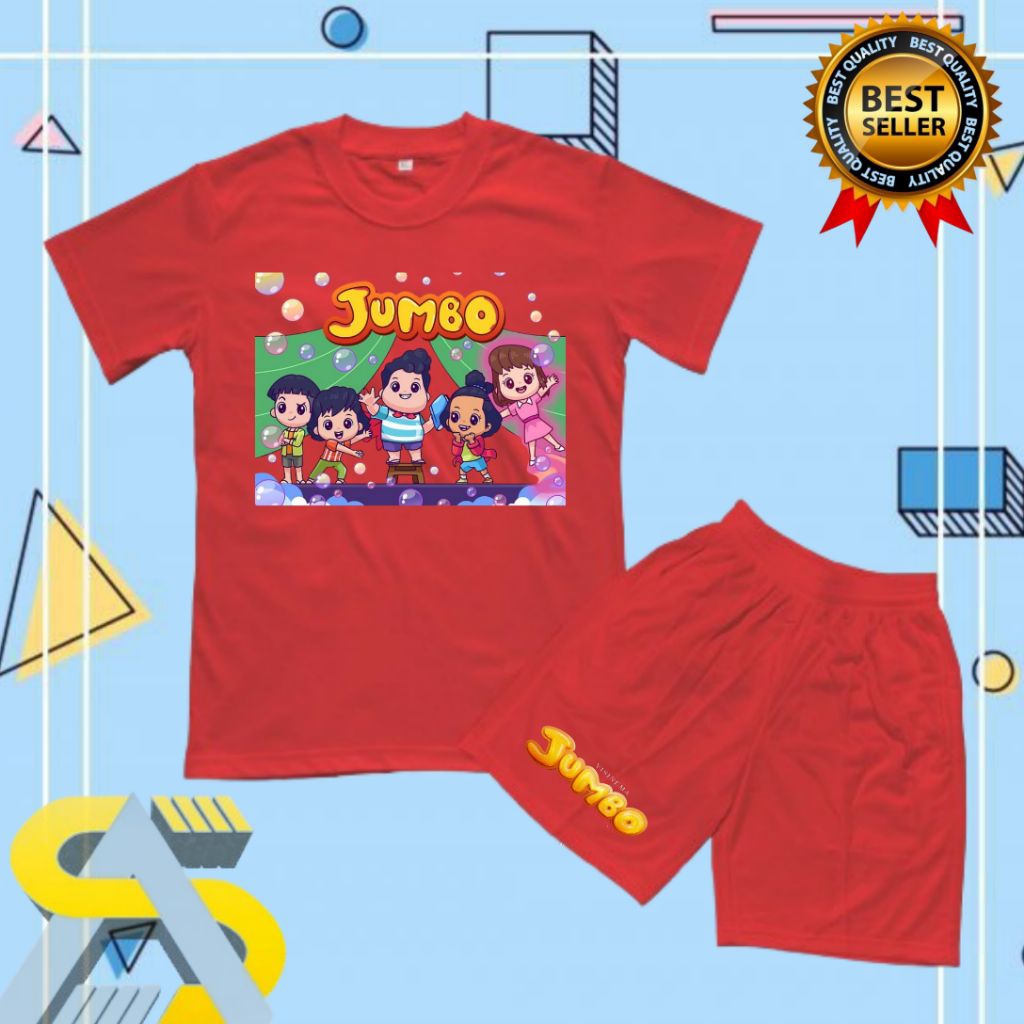 BAJU ANAK KAOS SETELAN ANAK JUMBO FLM ANIMASI