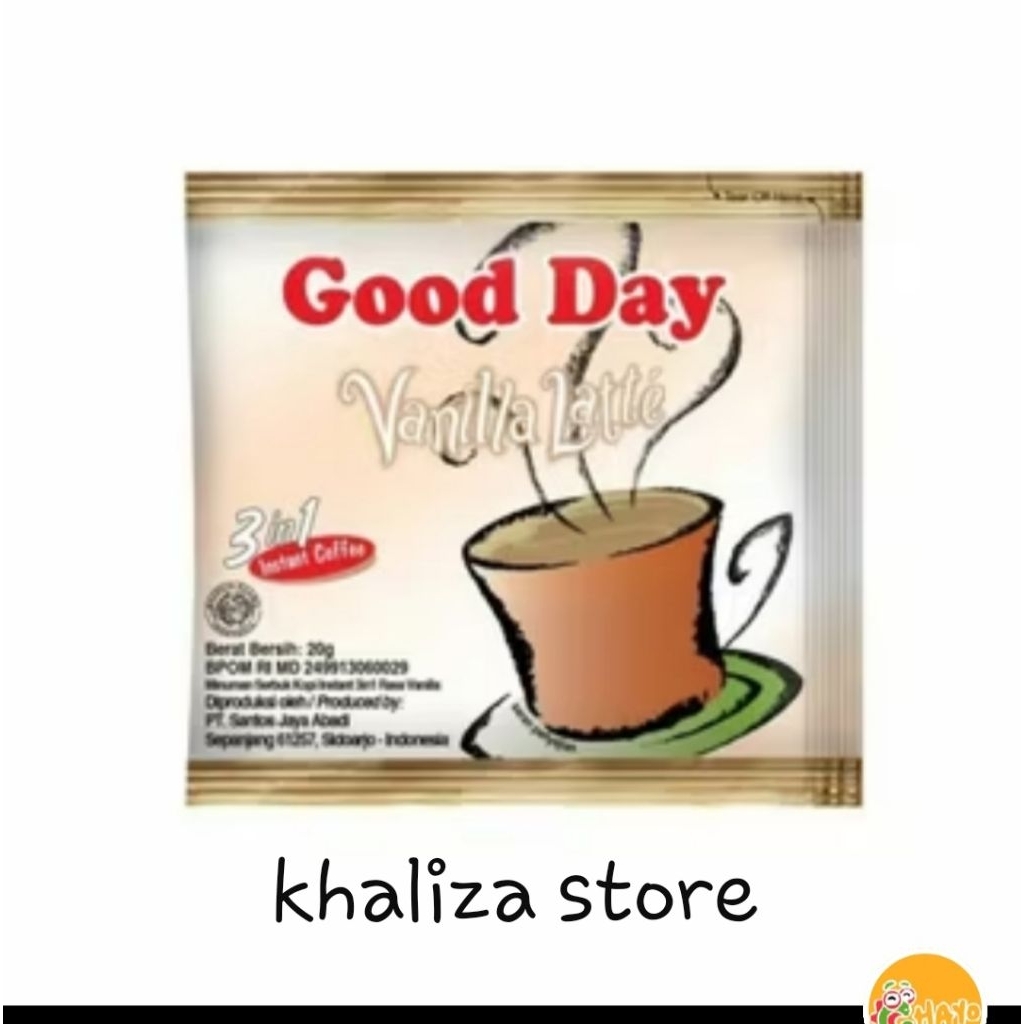 

GoodDay vanilla latte 20g 1 renceng
