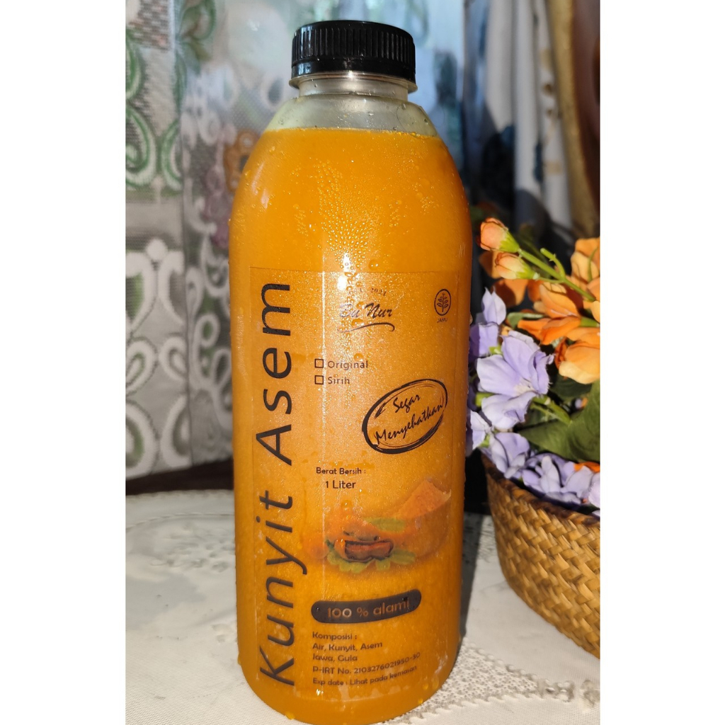 

Kunyit Asem Original Bu Nur 1 Liter , Minumam jamu tradisional dan menyehatkan