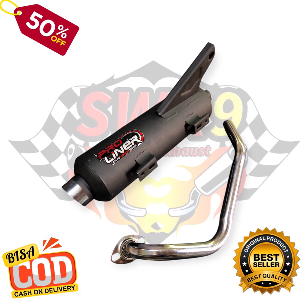 Knalpot Standard Racing  PRO LINER Full Bass Beat Fi, Beat Karbu, Beat Pop, Beat New, Beat Deluxe, B
