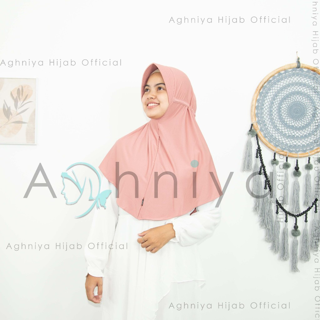 Hijab Instan Serut Jokowi Jersey Spandek Premium Ukuran M