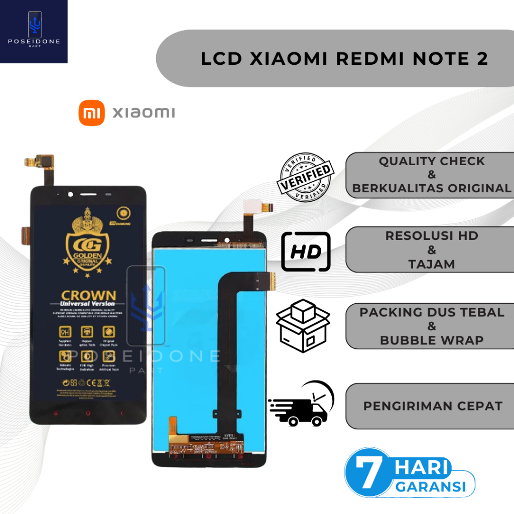 LCD FULLSET XIAOMI REDMI NOTE 2 ORIGINAL COMPLETE