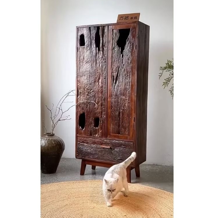 (Kayu Lama) Lemari makan kayu jati rustic