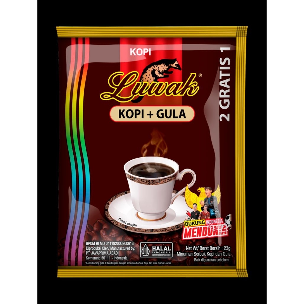 

Luwak Kopi + Gula 10+5x23gr