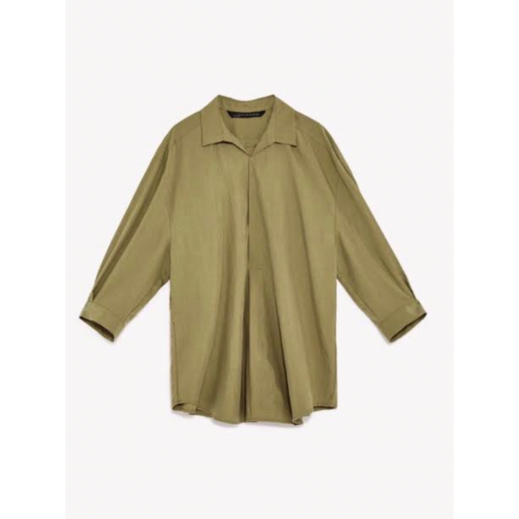 Zara army blouse
