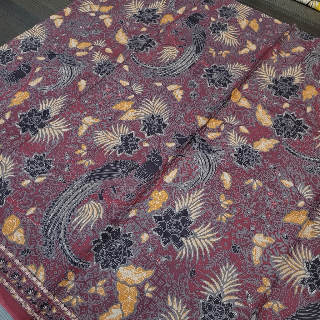KAIN BATIK SOLO MOTIF BURUNG BAHAN PREMIUM