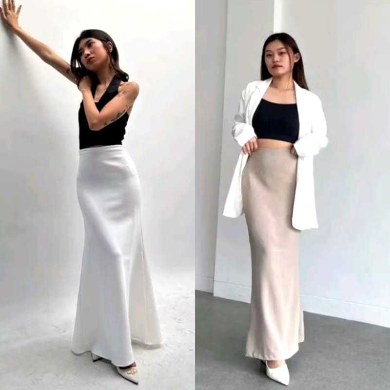 ROK SPAN DUYUNG // SKIRT WANITA SCUBA // ROK MAXI DUYUNG SCUBA