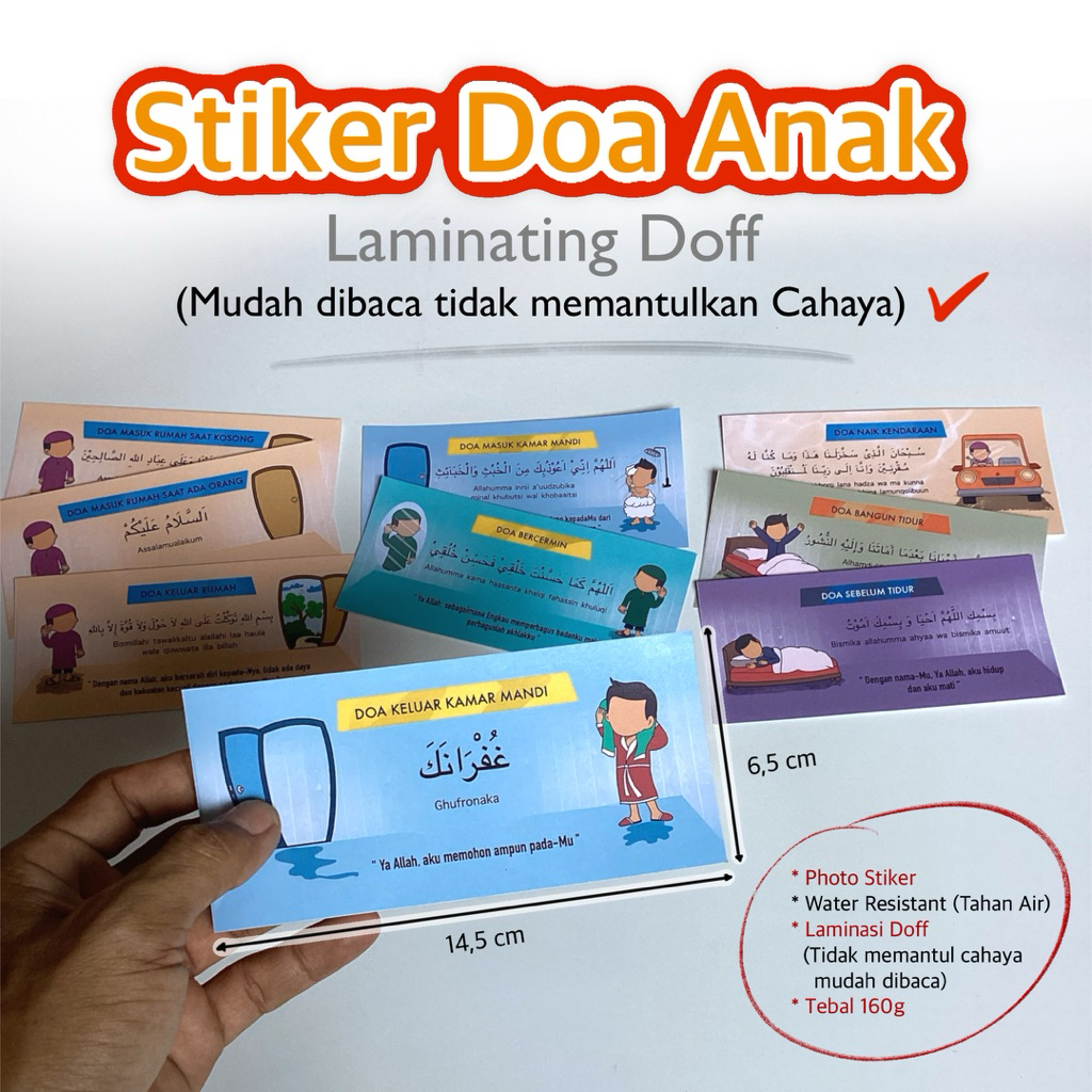 

Stiker Doa Harian anak muslim
