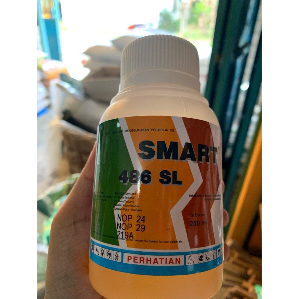 Herbisida SMART 486 SL racun rumput sistemik sampai ke akar kemasan 250 ML