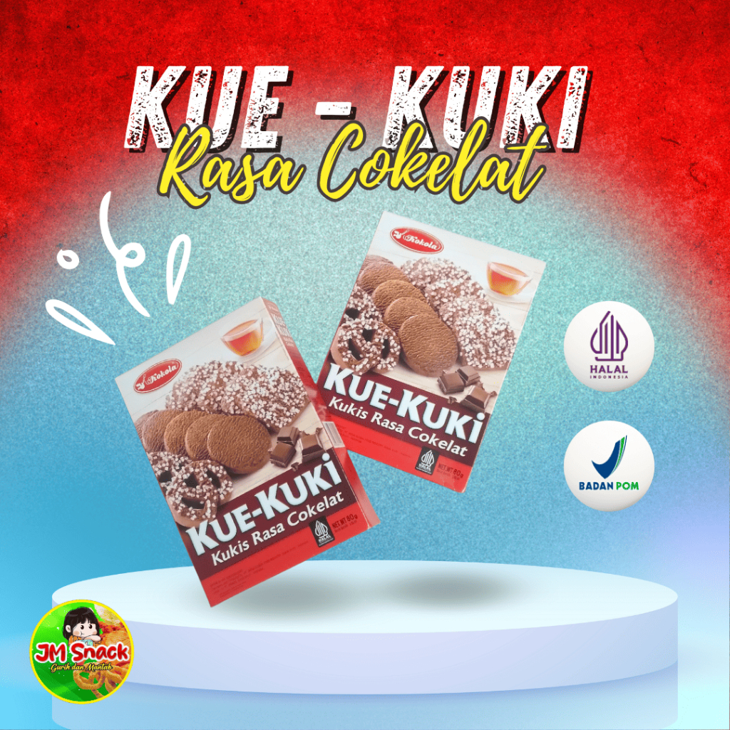 

Kokola Kue Kuki 80gr Kukis Rasa Mentega Vanila dan Coklat Cemilan Manis Renyah by JM Snack