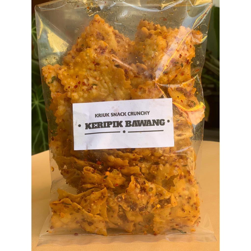 

Keripik bawang Rasa pedas meledak