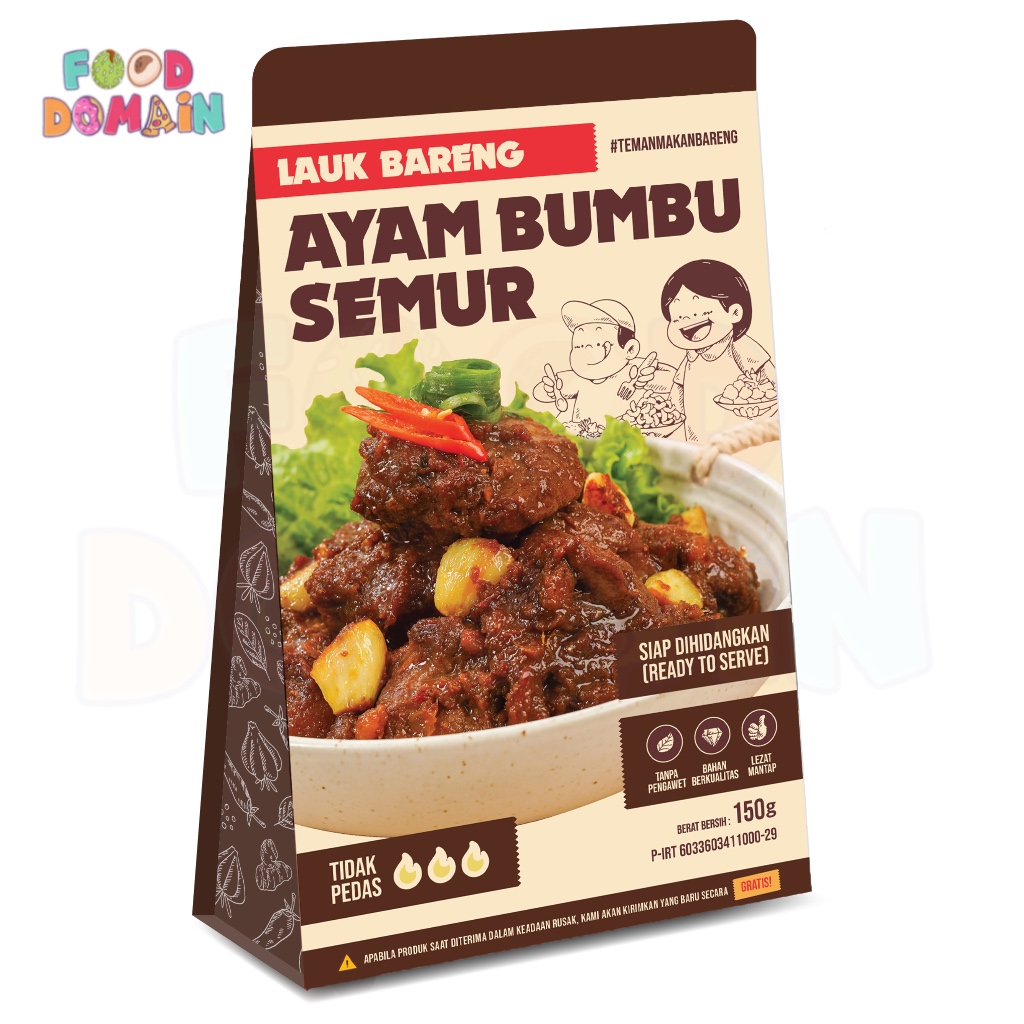 

Lauk Lahap Bareng Ayam Bumbu Semur Siap Makan Ready to Eat 150g