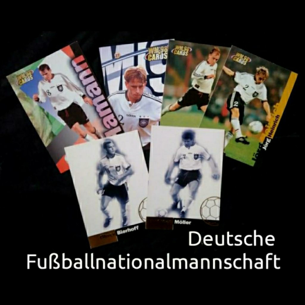 trading card timnas Jerman era 1990an original import