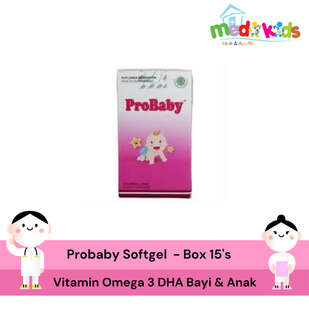 PROBABY SOFTGEL - Box 15's - Vitamin DHA & Omega 3 Bayi & Anak
