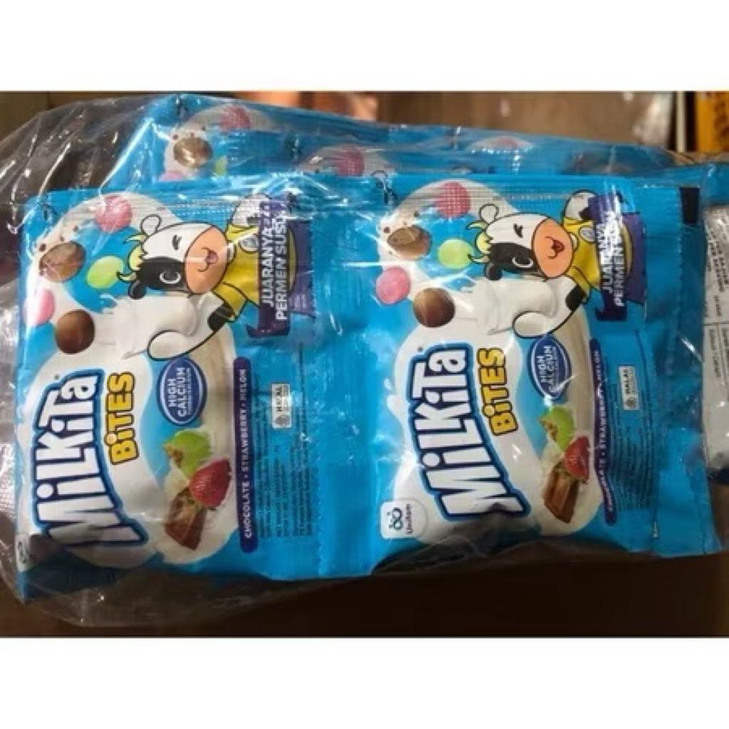 

Milkita Bites Renceng 8gr (1Bag: 30pcs) - Krispi di Luar, Chewy di Dalam - Permen Susu Tinggi Kalsium Cokelat, Stoberi, dan Melon / Juaranya Permen Permen Susu / Permen Rasa Susu Milkita / Jual Permen Susu Renceng / Permen Tinggi Kalsium / Permen Susu