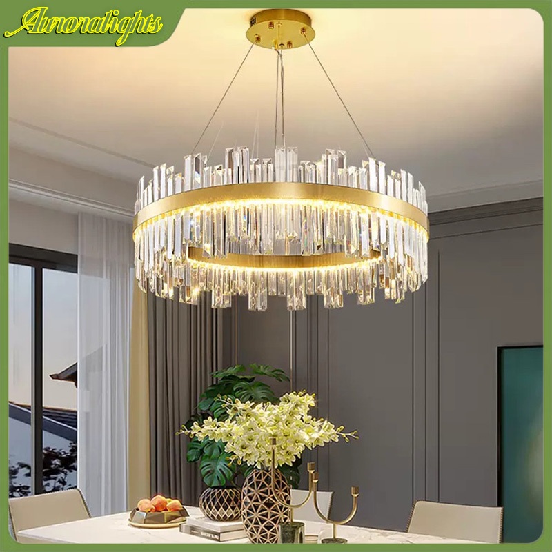 Lampu Terowongan Triwarna Nordic untuk Ruang Tamu Lampu Pendant Plafon Lampu Gantung Penerangan Maka