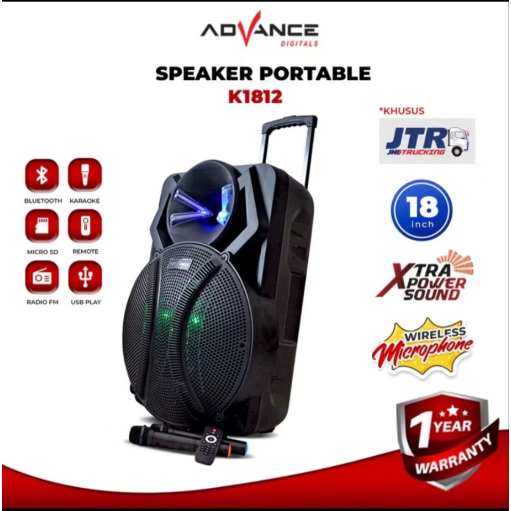 speaker advance portable 18 inc