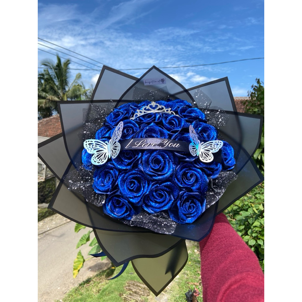 

[ REQUEST TULISAN DI CATATAN ] buket pita satin 25 Tangkai/buket pita satin/buket hadiah/ilang tahun/wisuda/gift/perpisahan/wisuda/memberi orang tersayang