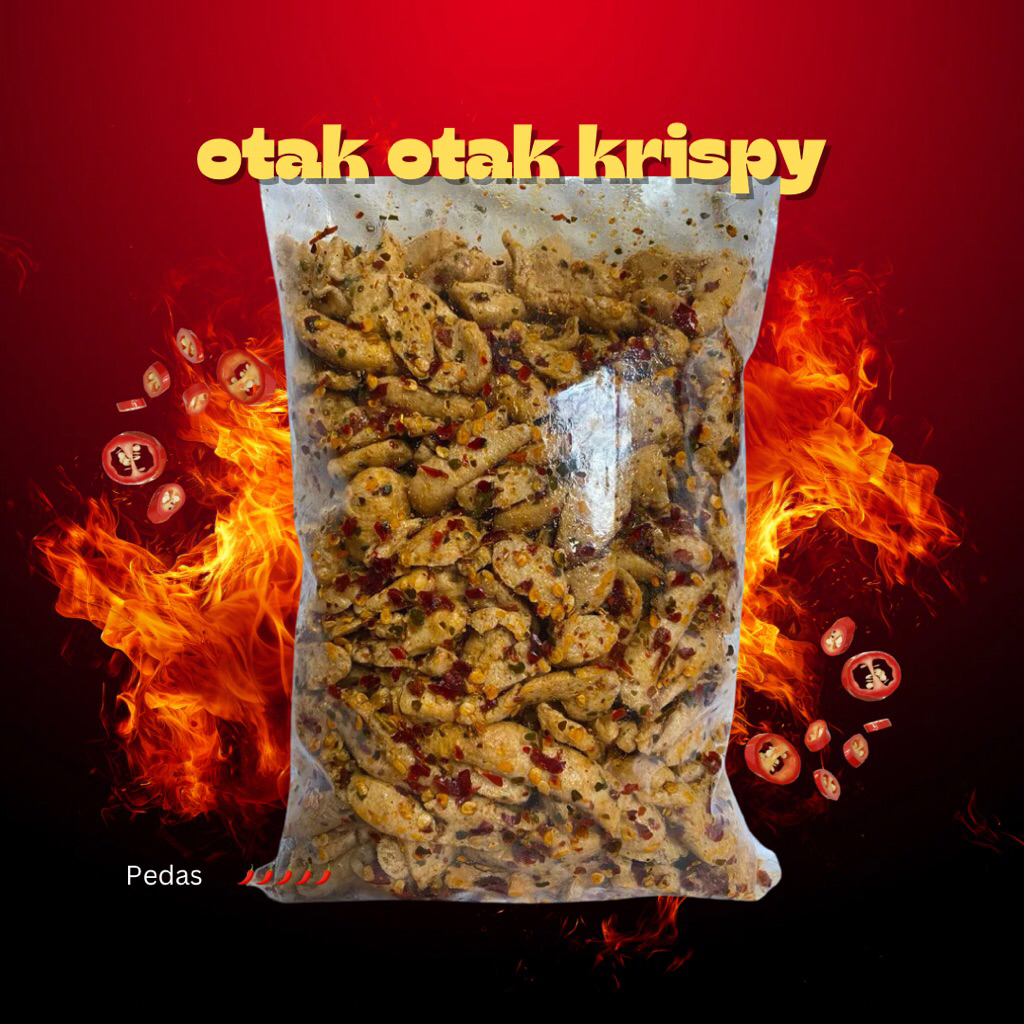 

250 gram otak otak krispy pedas daun jeruk/otak otak kriuk termurah
