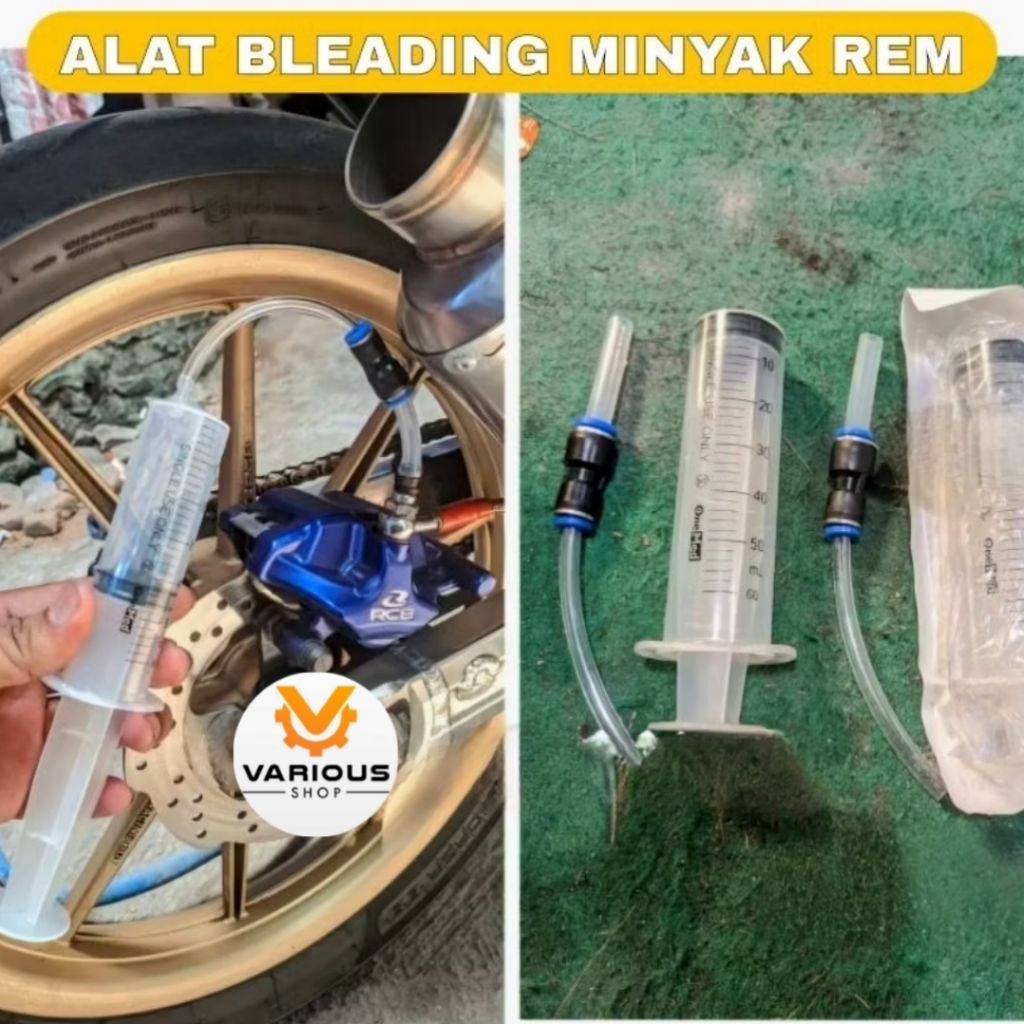 Alat Bleading Rem Suntikan 50ml Spuit 50cc + Selang Kuras Minyak Rem