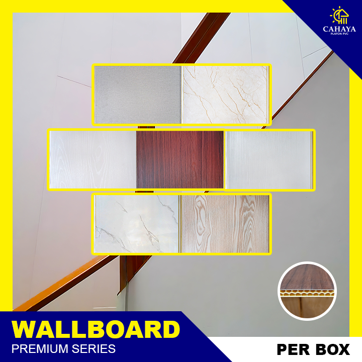 WALLBOARD PVC DINDING PANEL DINDING PVC DEKORASI MOTIF KAYU MARMER PREMIUM