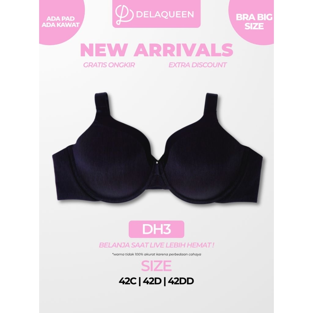 Delaqueen | Bra Big Size Bra Jumbo Bh Big Size 42C 42D 42DD DH3