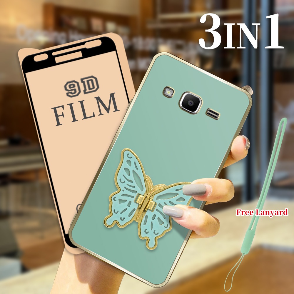 3 in 1 PAKET HEMAT Casing Samsung J7 Core J7 2015 J7 Neo Case Aesthetic Softcase dengan Film Keramik