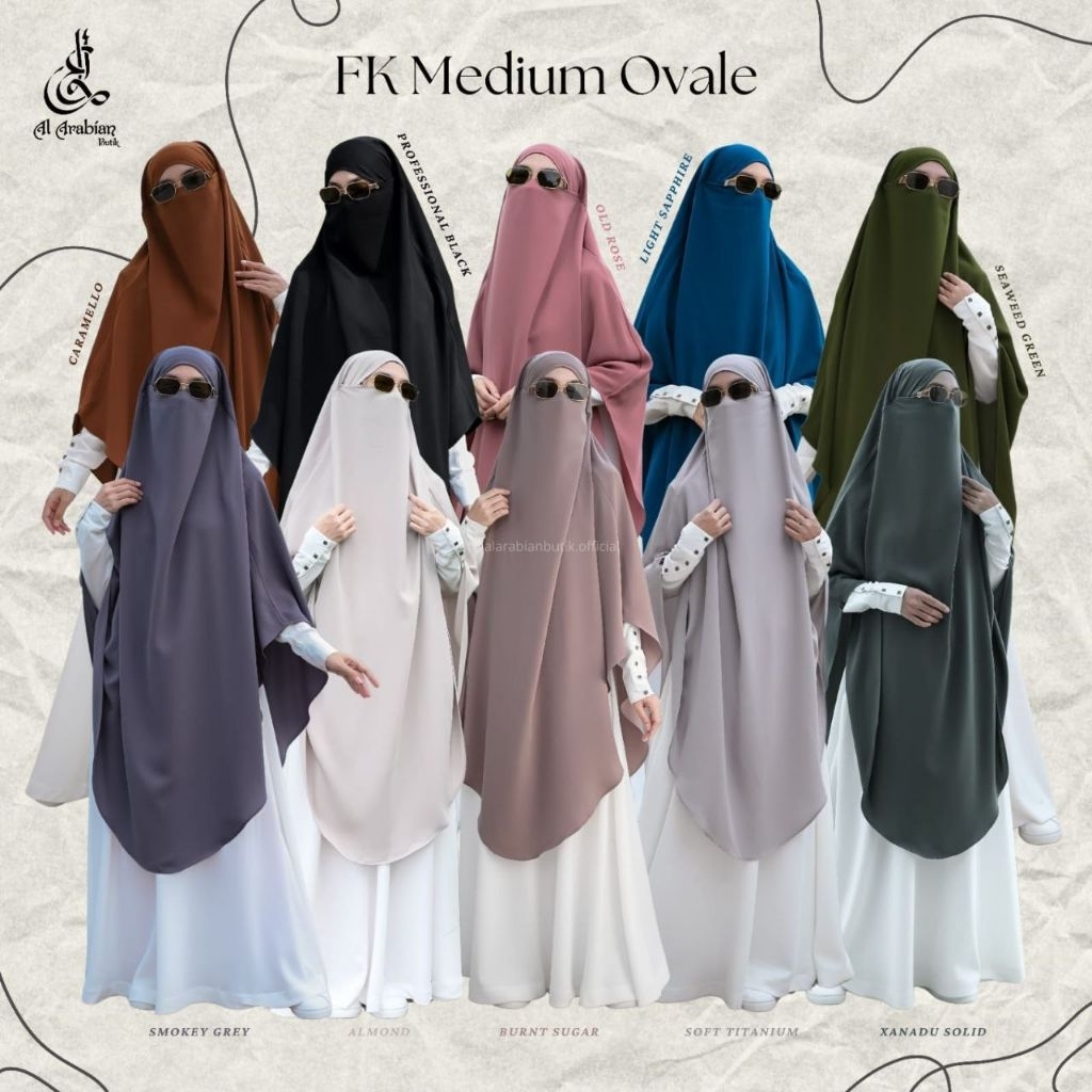 QATARY FK Medium French Khimar - Al Arabian Butik #ayranashwa #alarabian