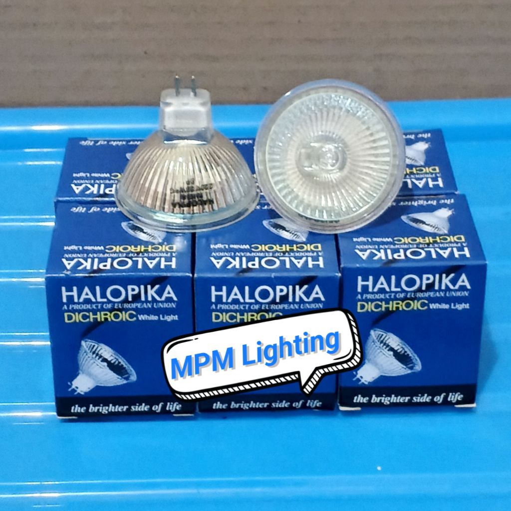 HALOPIKA Lampu Halogen Mr16 20W 220V / Lampu Sorot Halogen Mr16 20 Watt 220V