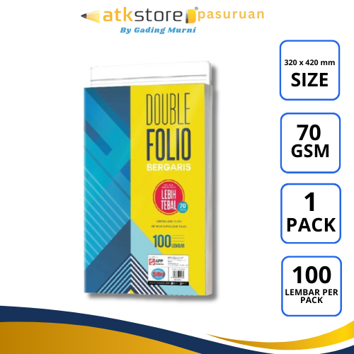 

SiDU Double Folio Bergaris 100 lembar SDU RF 100 70 GSM