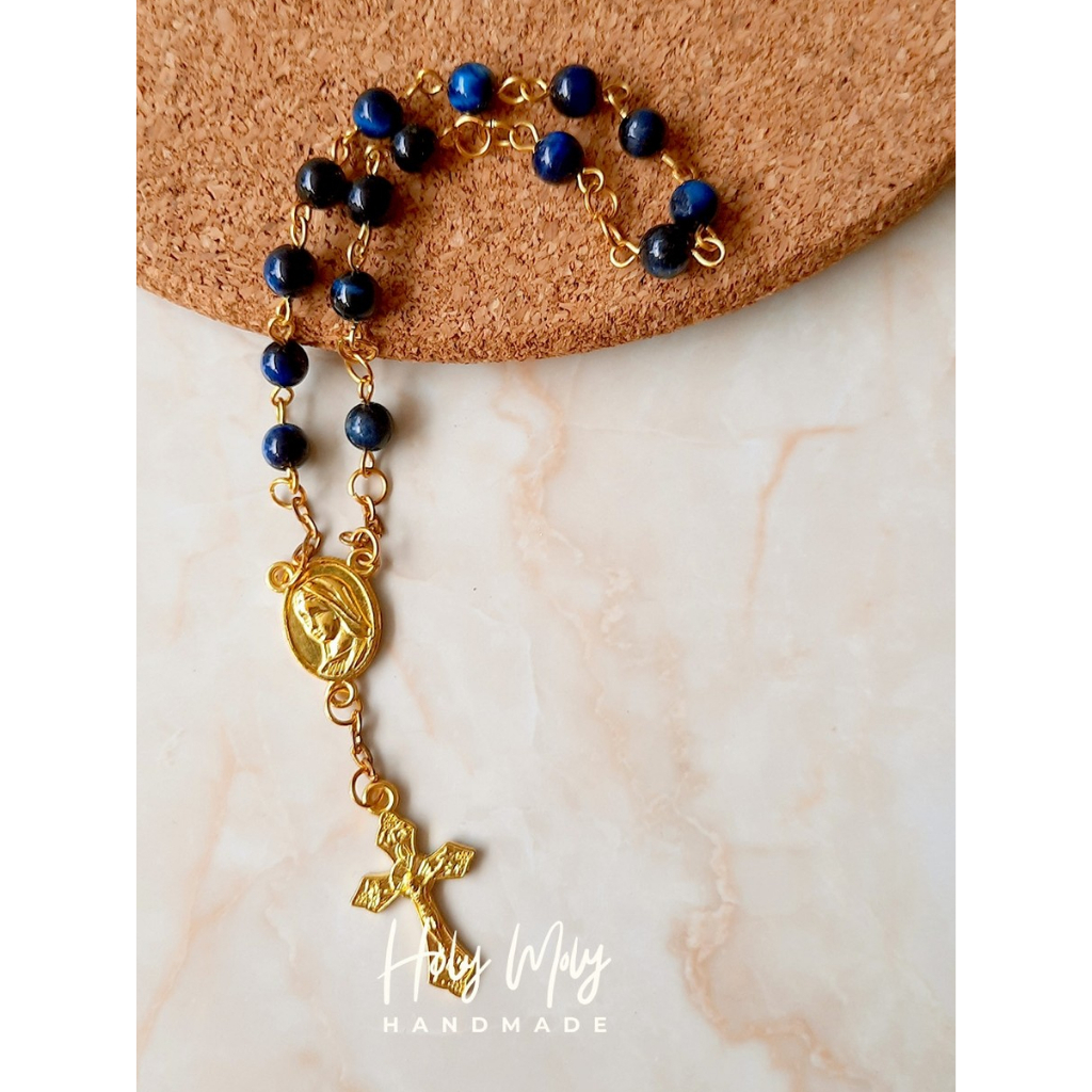 Rosario Mini Batu Alam Blue Tiger Eye