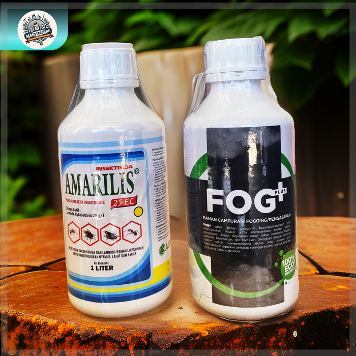 Obat Fogging Cair - Fogplus Dan Amarilis Paket Hemat Fogging Nyamuk Lalat Serangga Efektif Kendalika