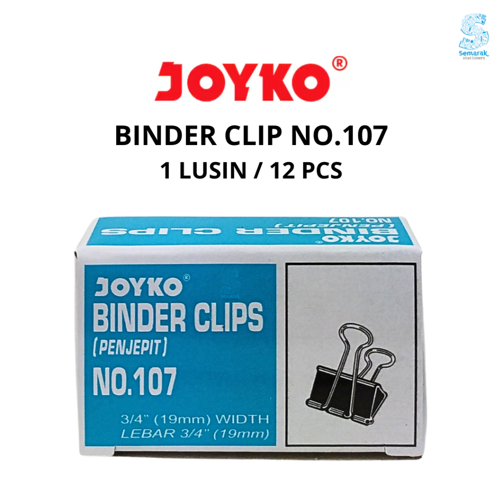 

Joyko Binder Clip No.107 [1 Lusin/12 Pcs]