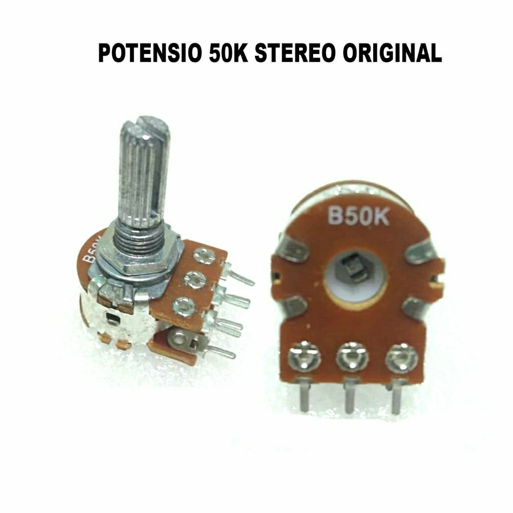 Potensio B50K B-50K  B 50K Stereo Original