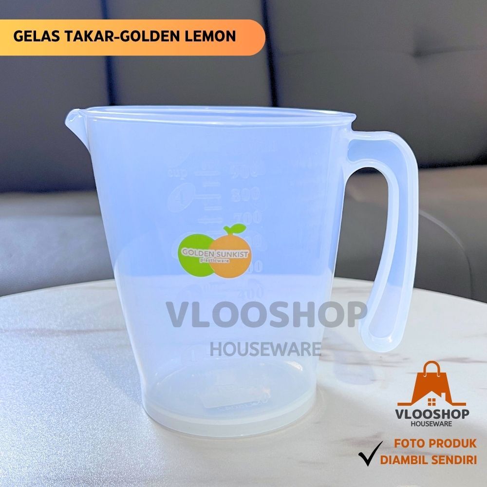 GOLDEN SUNKIST GELAS TAKAR 1000 ML & 500 ML | GELAS UKUR | TEKO UKUR | TEKO TAKAR