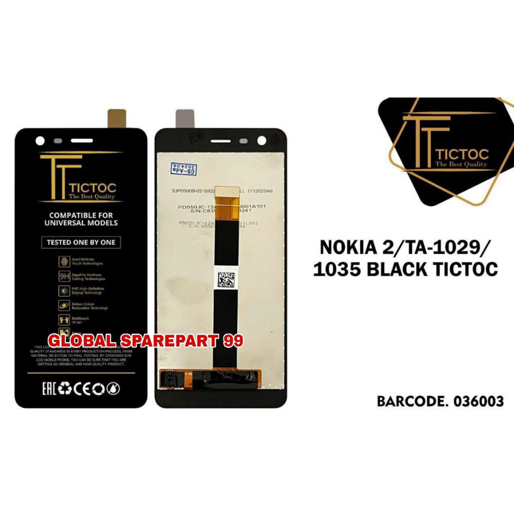 LCD NOKIA 2 TA 1029 TA 1035 TICTOC