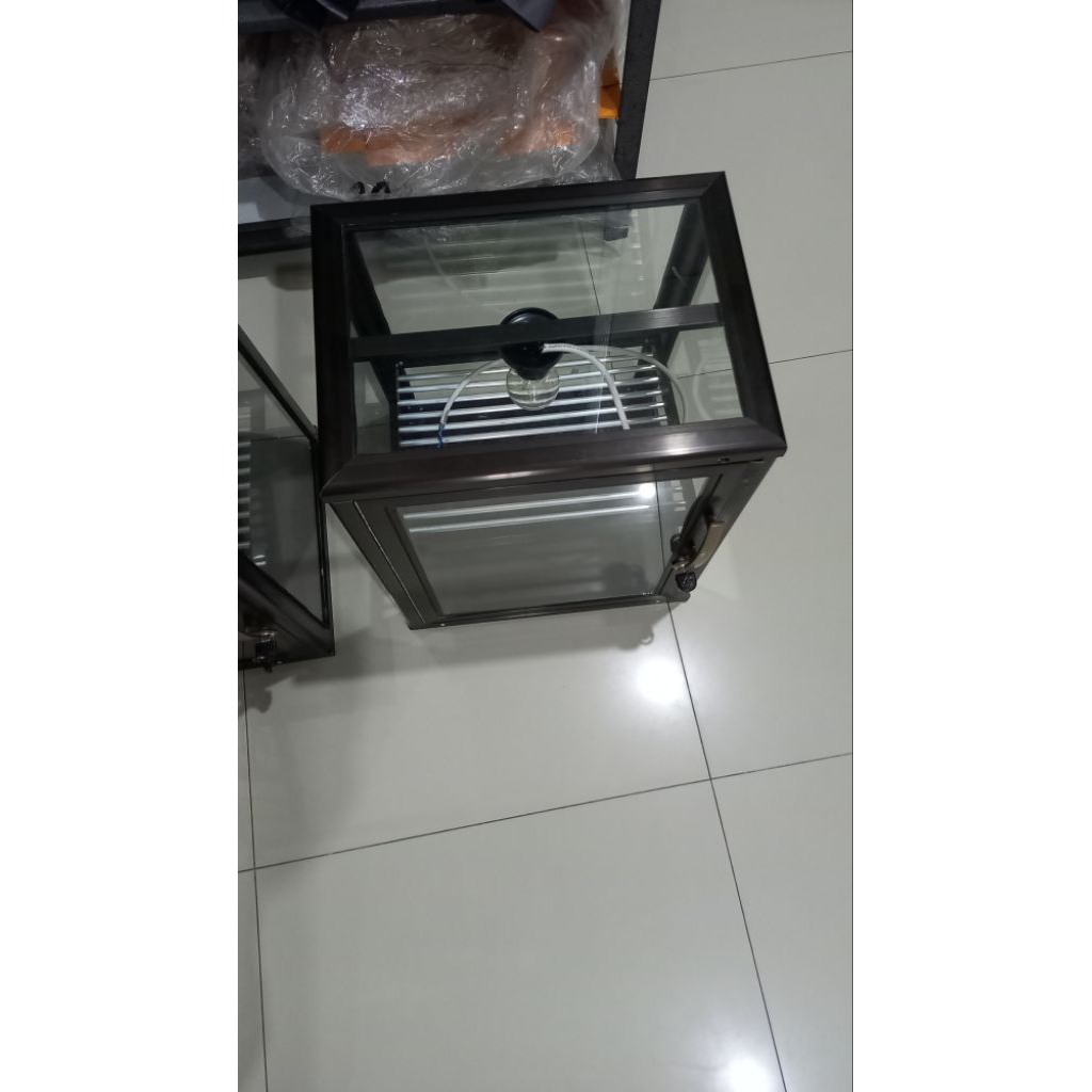 ETALASE AYAM BAHAN ALMINI FREE LAMPU / INSTANT DELIVERY / ETALASE MAKANAN / PENGHANGAT MAKANAN