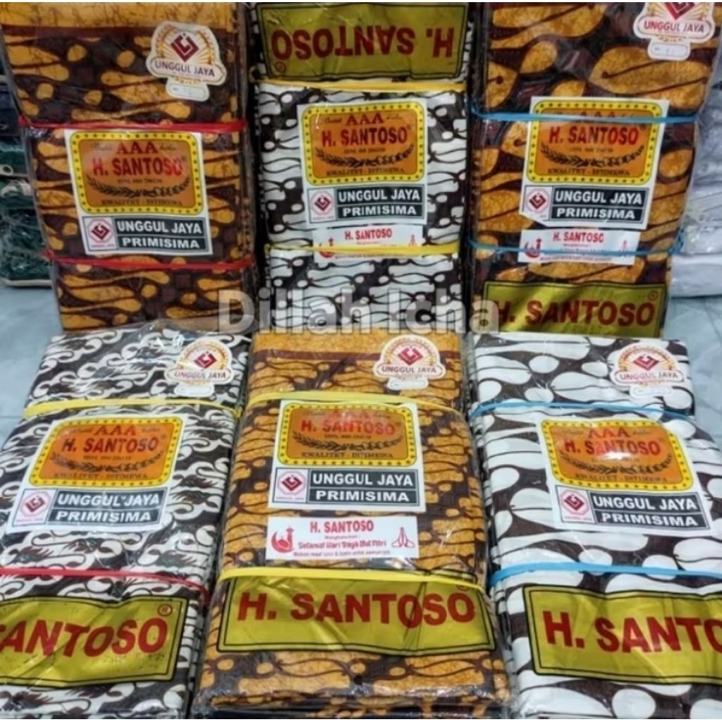 Kain Panjang HJ.SANTOSO Batik Halus Unggul Jaya / Kain Jarik