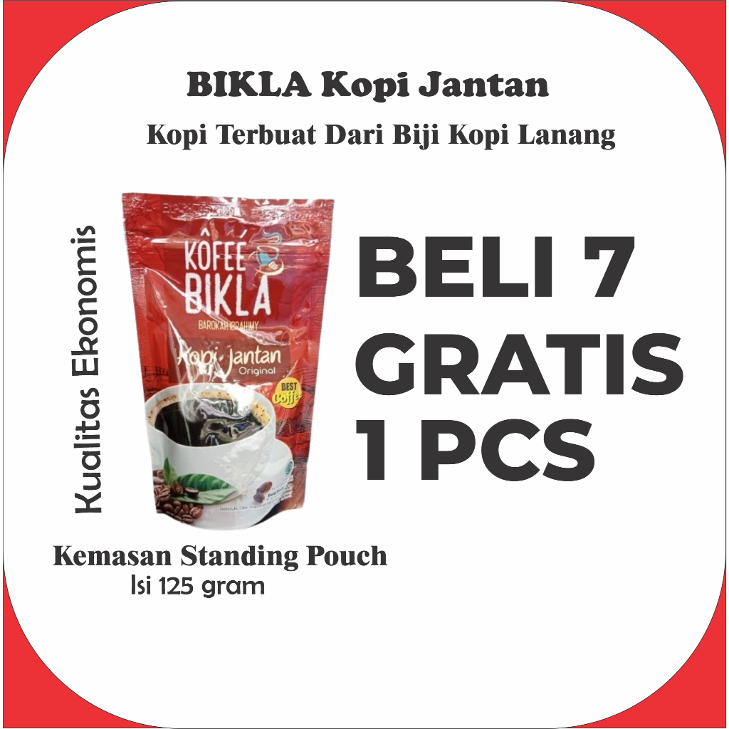 

BIKLA Kopi Jantan Beli 7 Gratis 1