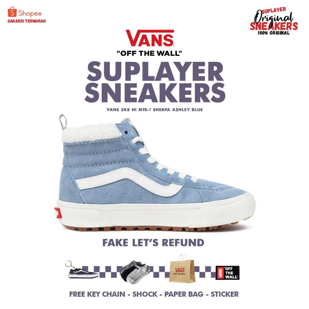 Vans Sk8 Hi MTE-1 Sherpa Ashley Blue