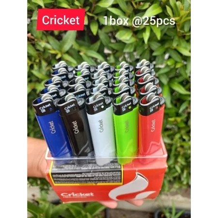 Cricket Original 1 Box @25Pcs - Cricket Korek Api Polos