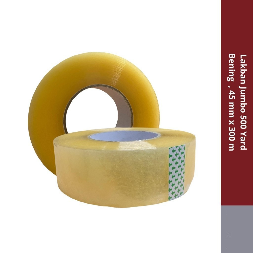 

LAKBAN BENING BESAR 45 MM 500 YARD (1 BIJI/1 PCS)